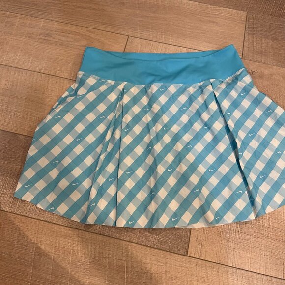 NIKE WOMENS BLUE TENNIS GOLF SKORT LARGE DRI FIT - Picture 1 of 8